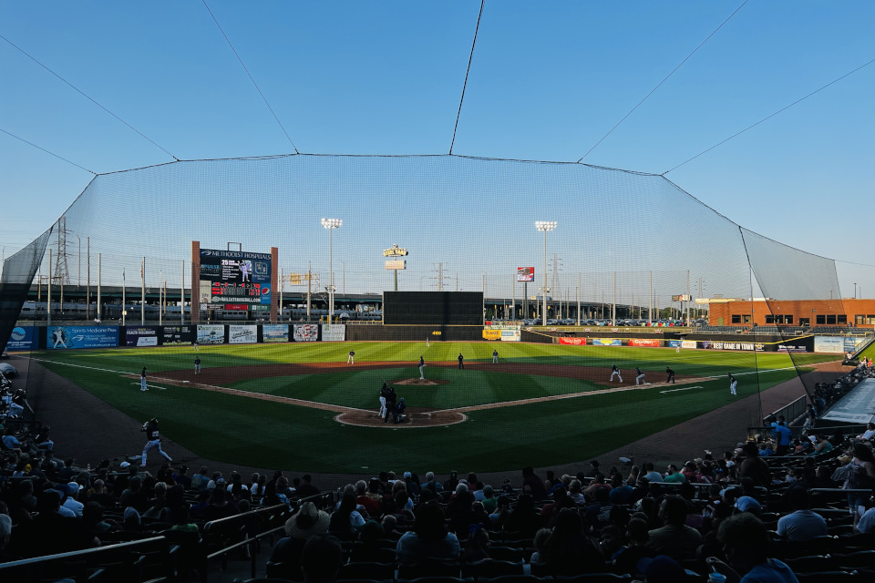 A picture of the field I took at a Gary Railcats Game